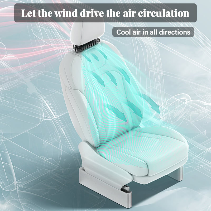 šZOMER-SPECIALE AANBIEDING 50% KORTINGšVerstelbare ventilator voor de bestuurders- en passagiersstoel