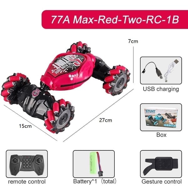 Stuntauto's met gebaren en afstandsbediening