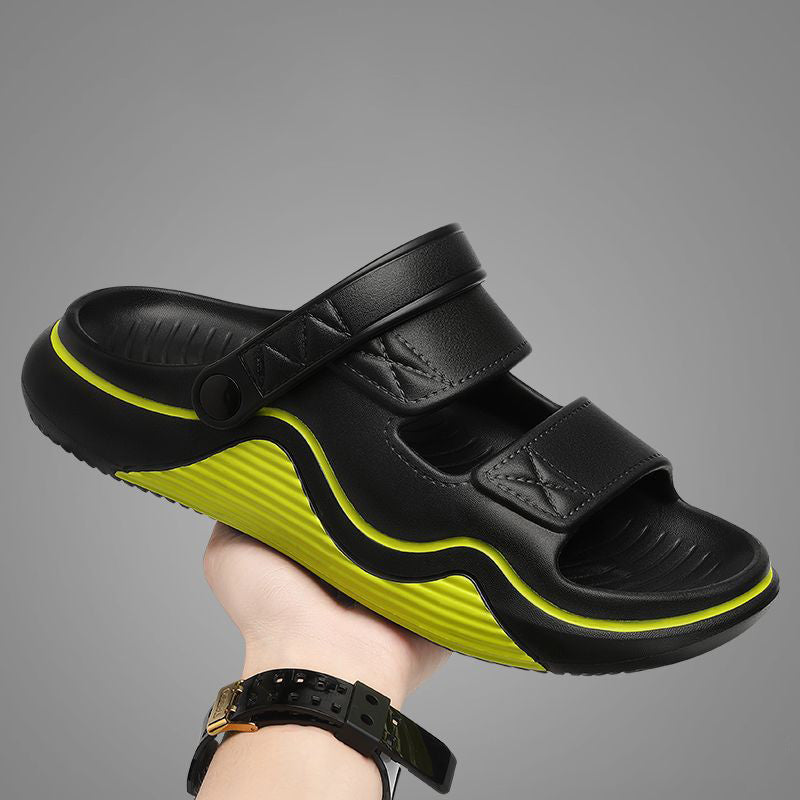 Sandalen met een dikke zool en ademend materiaal
