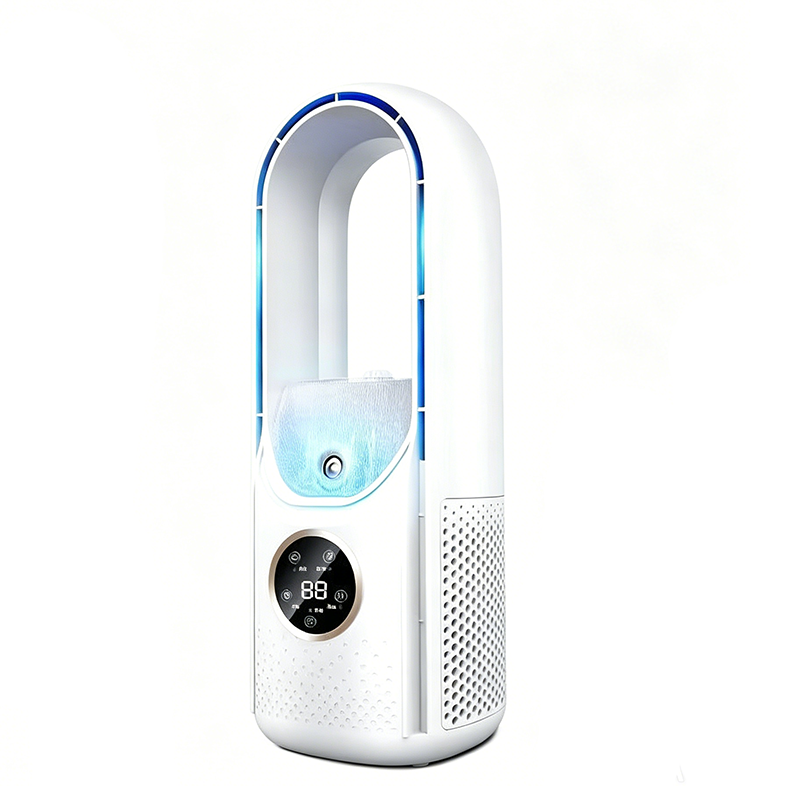 2026 Nieuwe verdampingsairco – Compacte USB-tafelventilator, persoonlijke koeler met een reservoir van 300 ml, instelbare snelheidsstanden, timer, stil, draagbaar ontwerp voor op het nachtkastje