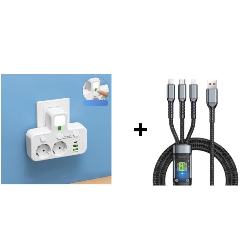🎁Slimme stekkerdoos met USB-poorten