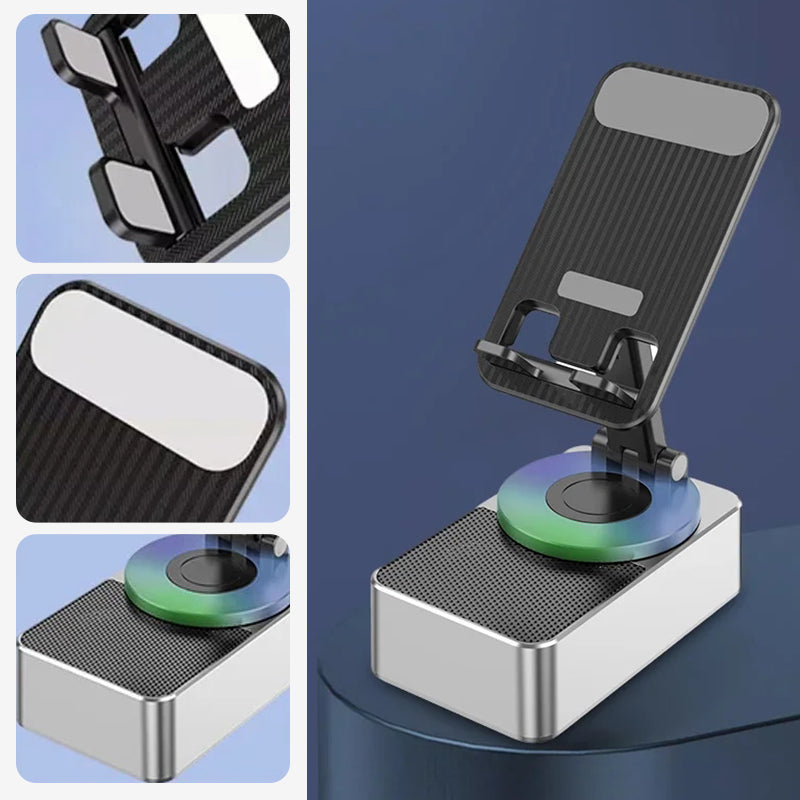Telefoonhouder met Bluetooth-audio en powerbank