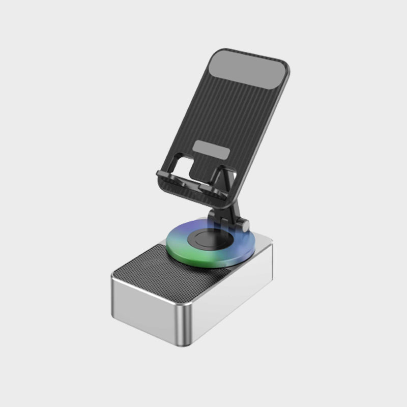 Telefoonhouder met Bluetooth-audio en powerbank