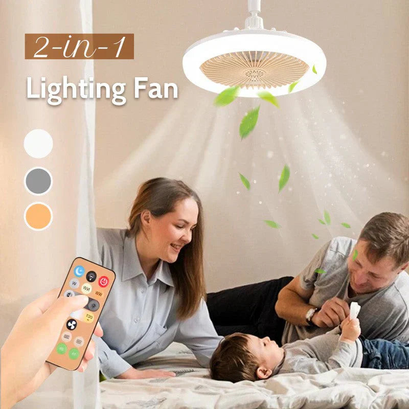 💡🔥 50% KORTING! LED-plafondventilator met afstandsbediening – 3 snelheden, stille DC-motor en dimbaar licht – Perfect voor de slaapkamer en de woonkamer ✨