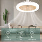 💡🔥 50% KORTING! LED-plafondventilator met afstandsbediening – 3 snelheden, stille DC-motor en dimbaar licht – Perfect voor de slaapkamer en de woonkamer ✨