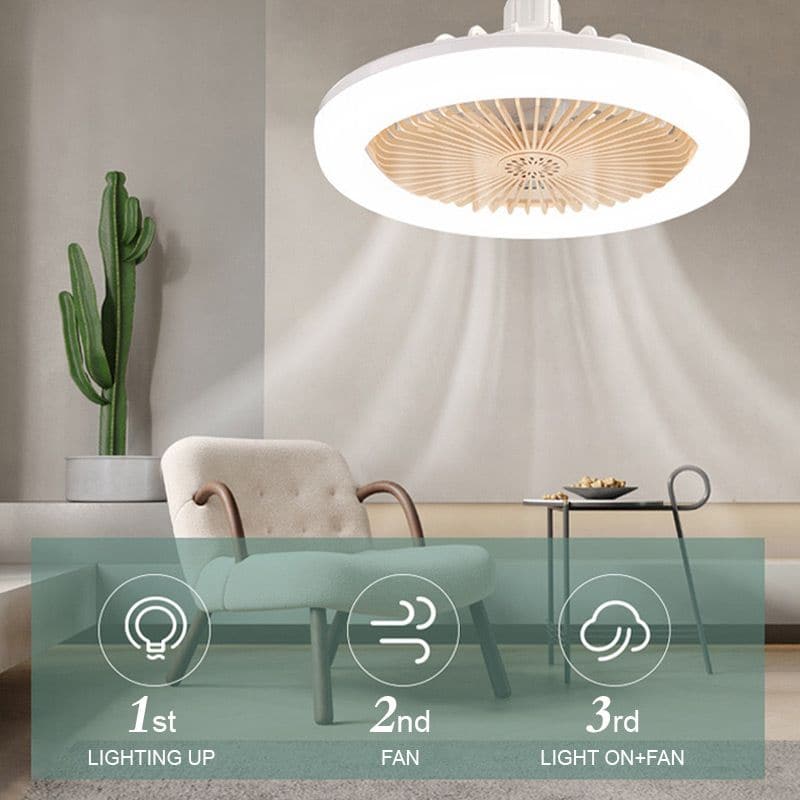 💡🔥 50% KORTING! LED-plafondventilator met afstandsbediening – 3 snelheden, stille DC-motor en dimbaar licht – Perfect voor de slaapkamer en de woonkamer ✨