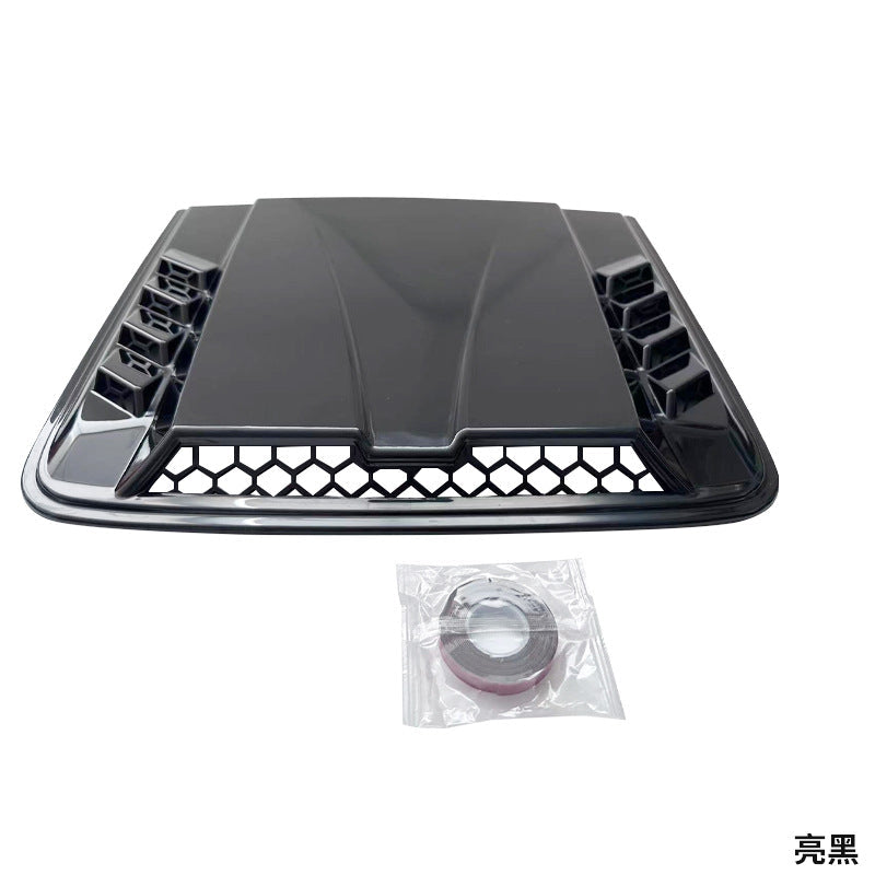 2026 Nieuw Zwart Universeel Groot Motorkap Luchtrooster – Auto Motor Kap Luchtinlaat voor Chevy Silverado, Colorado, Ford F-150/F-250/F-350, Dodge Ram 1500/2500/3500 (Exterieur Decoratie Accessoire)