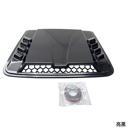 2026 Nieuw Zwart Universeel Groot Motorkap Luchtrooster – Auto Motor Kap Luchtinlaat voor Chevy Silverado, Colorado, Ford F-150/F-250/F-350, Dodge Ram 1500/2500/3500 (Exterieur Decoratie Accessoire)