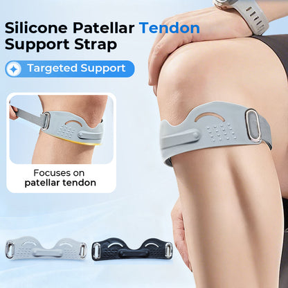 ✨Siliconen Patellapeesband – Verlicht Kniepijn en Verbetert Stabiliteit✨