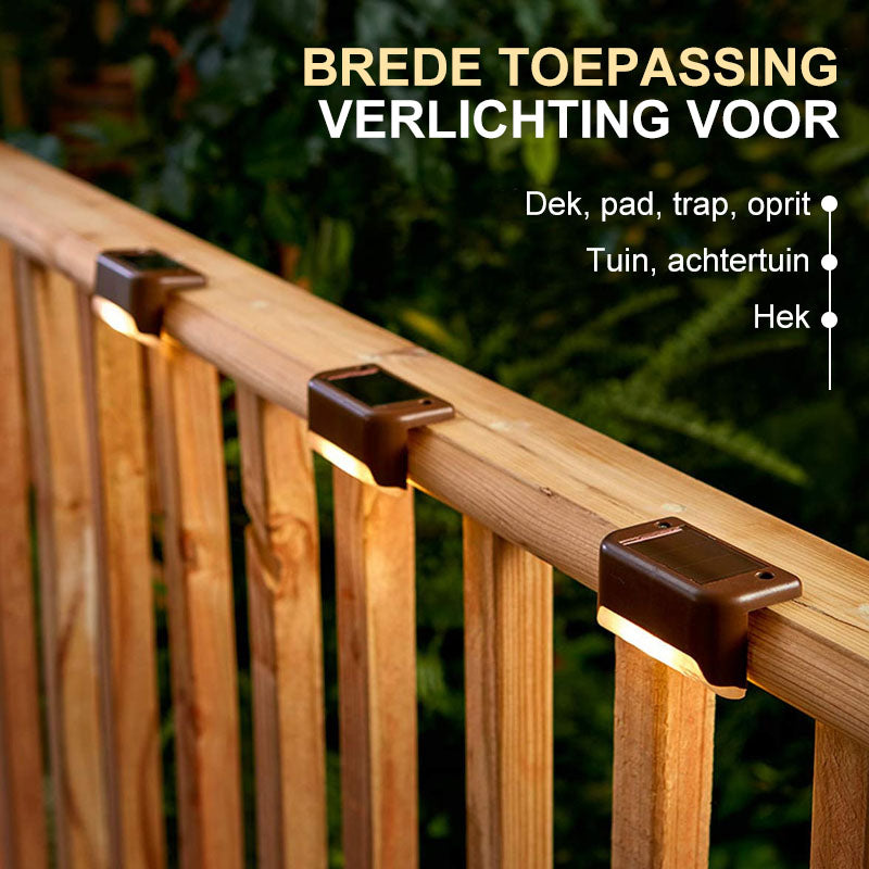 🌞Fris De Lente In Met 50% Korting!💡Solar Deck Lights 2.0 | IP44 Waterdichte Buitenlamp | Warm Wit LED | Eenvoudige Installatie & Energiezuinig