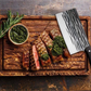 JUWIL Premium vleesmes van koolstofstaal – Handgesmede Servische hakmes voor in de keuken, bij de barbecue en buiten