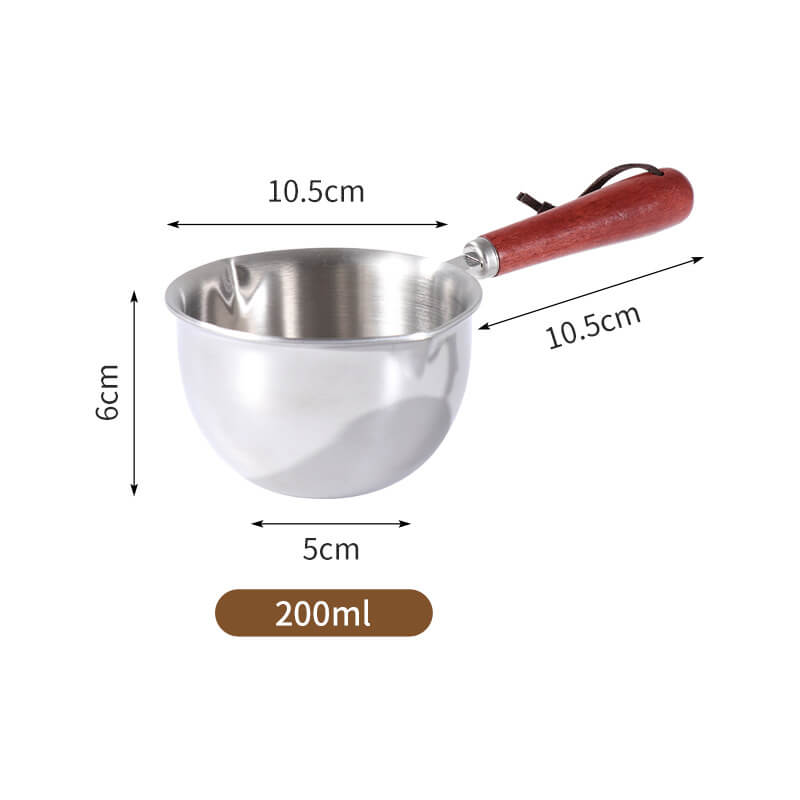 🍯Mini-pan van roestvrij staal 304 – Ideaal voor boter, melk en koffie!🍯