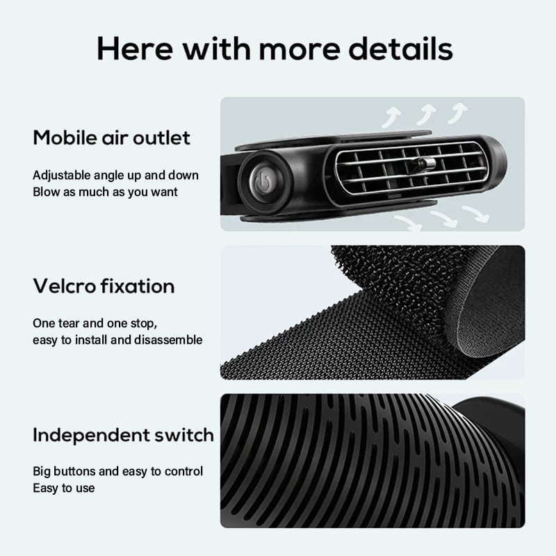 🌀ZOMER-SPECIALE AANBIEDING 50% KORTING🚗Verstelbare ventilator voor de bestuurders- en passagiersstoel
