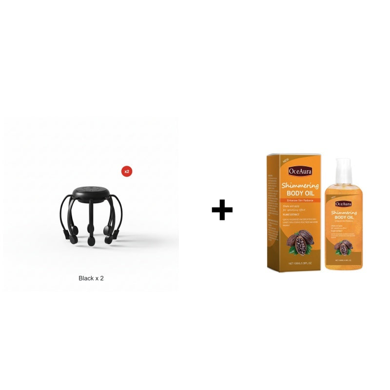 🐙 NU 50% KORTING! 💆‍♂️ Intelligente octopushoofdmassageapparaat – Ontspannend kneden, meerdere standen en draagbaar ontwerp 🔋