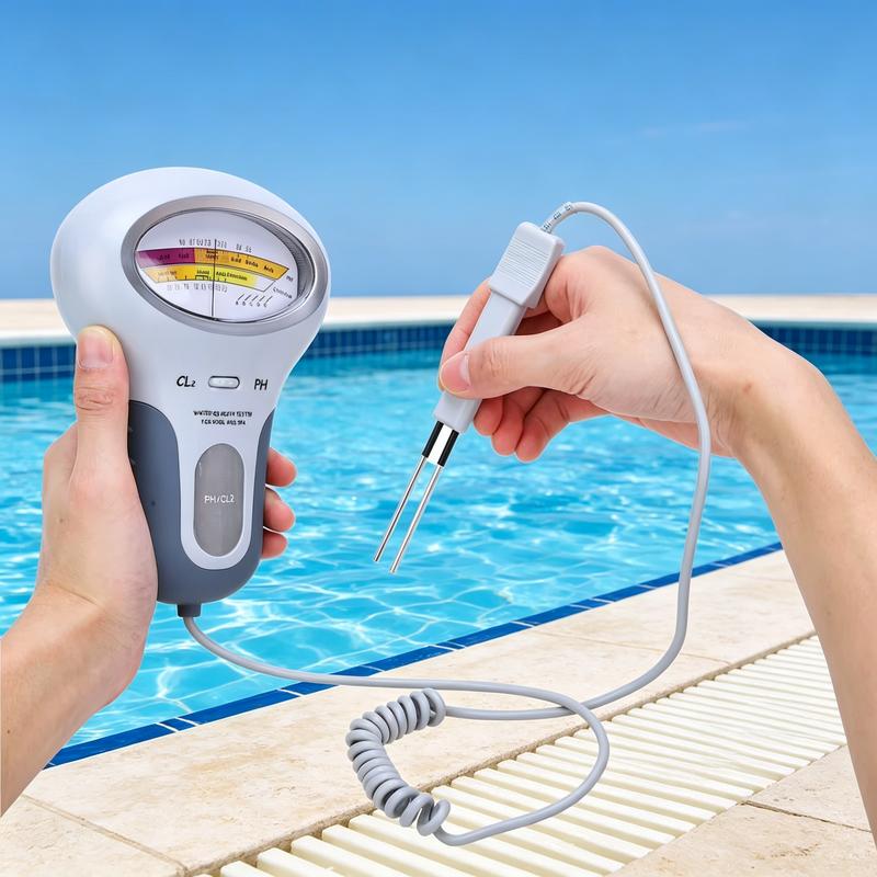 🏊‍♂️Stop met gokken of je chloor nog werkt! Deze digitale tester meet pH en chloor in één duik – voorkom bacteriën, algen en jeukende huid, en houd je zwembad kristalhelder zonder chemicaliën!