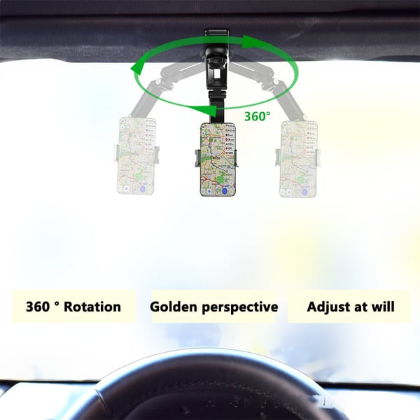 🌞Fris De Lente In Met 50% Korting!1080° Roterende Telefoonhouder | Multifunctionele Auto Clip voor Dashboard & Spiegel | Ook Ideaal voor Thuis