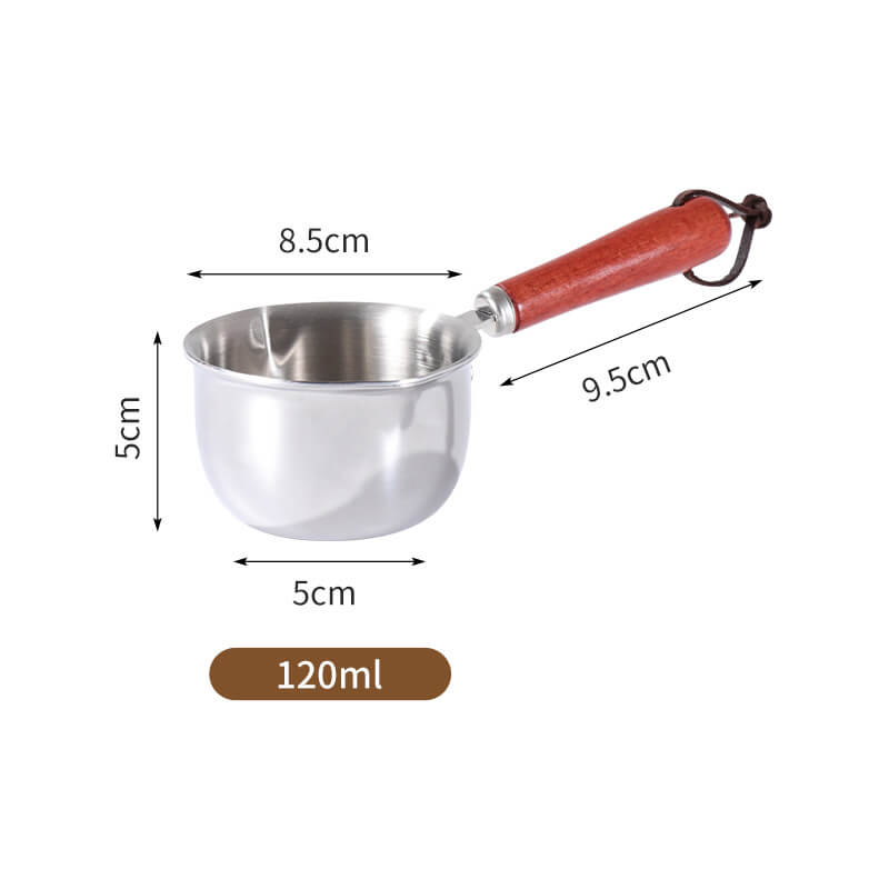 🍯Mini-pan van roestvrij staal 304 – Ideaal voor boter, melk en koffie!🍯