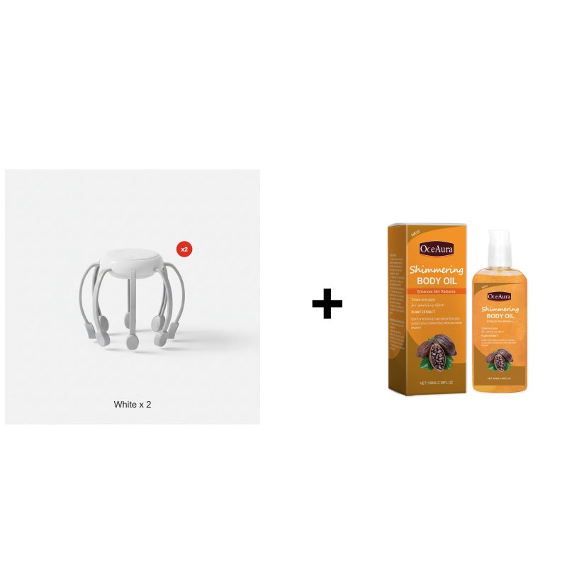 🐙 NU 50% KORTING! 💆‍♂️ Intelligente octopushoofdmassageapparaat – Ontspannend kneden, meerdere standen en draagbaar ontwerp 🔋