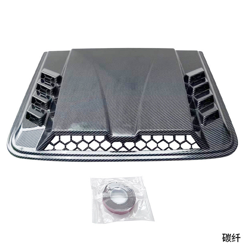 2026 Nieuw Zwart Universeel Groot Motorkap Luchtrooster – Auto Motor Kap Luchtinlaat voor Chevy Silverado, Colorado, Ford F-150/F-250/F-350, Dodge Ram 1500/2500/3500 (Exterieur Decoratie Accessoire)