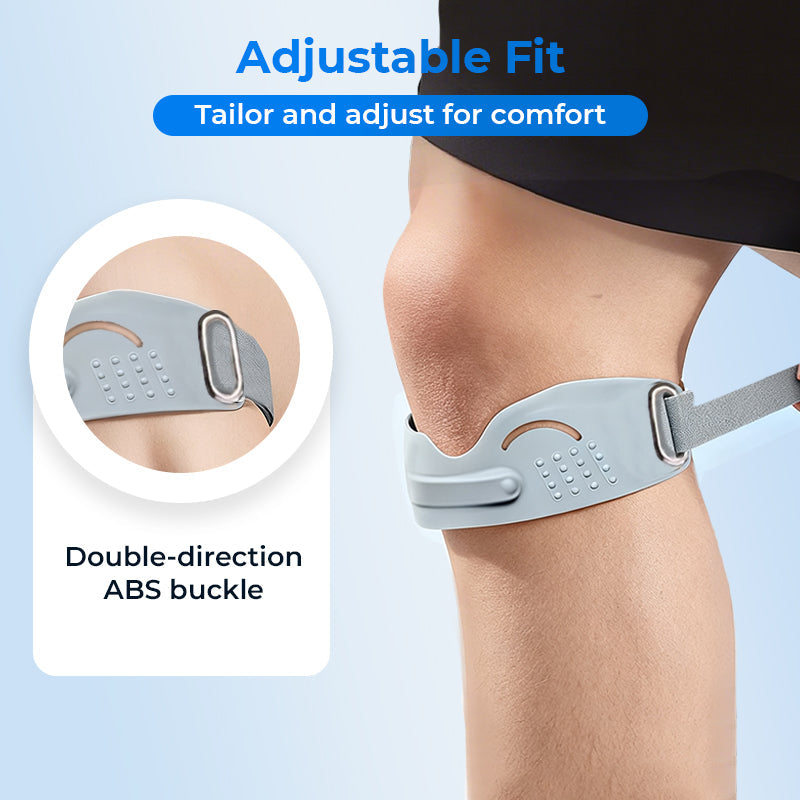 ✨Siliconen Patellapeesband – Verlicht Kniepijn en Verbetert Stabiliteit✨
