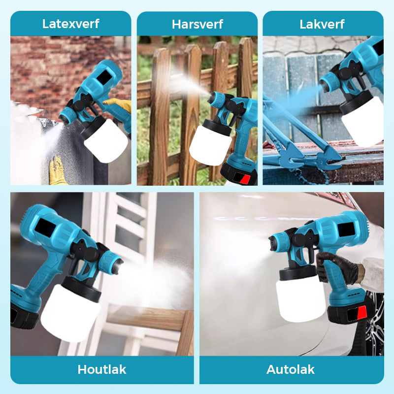 🔥Snoerloze elektrische verfspuit🔥50% korting +Gratis verzending💥