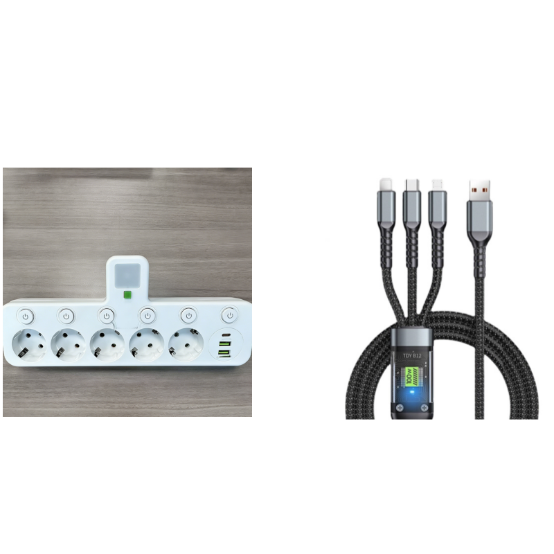 🎁Slimme stekkerdoos met USB-poorten