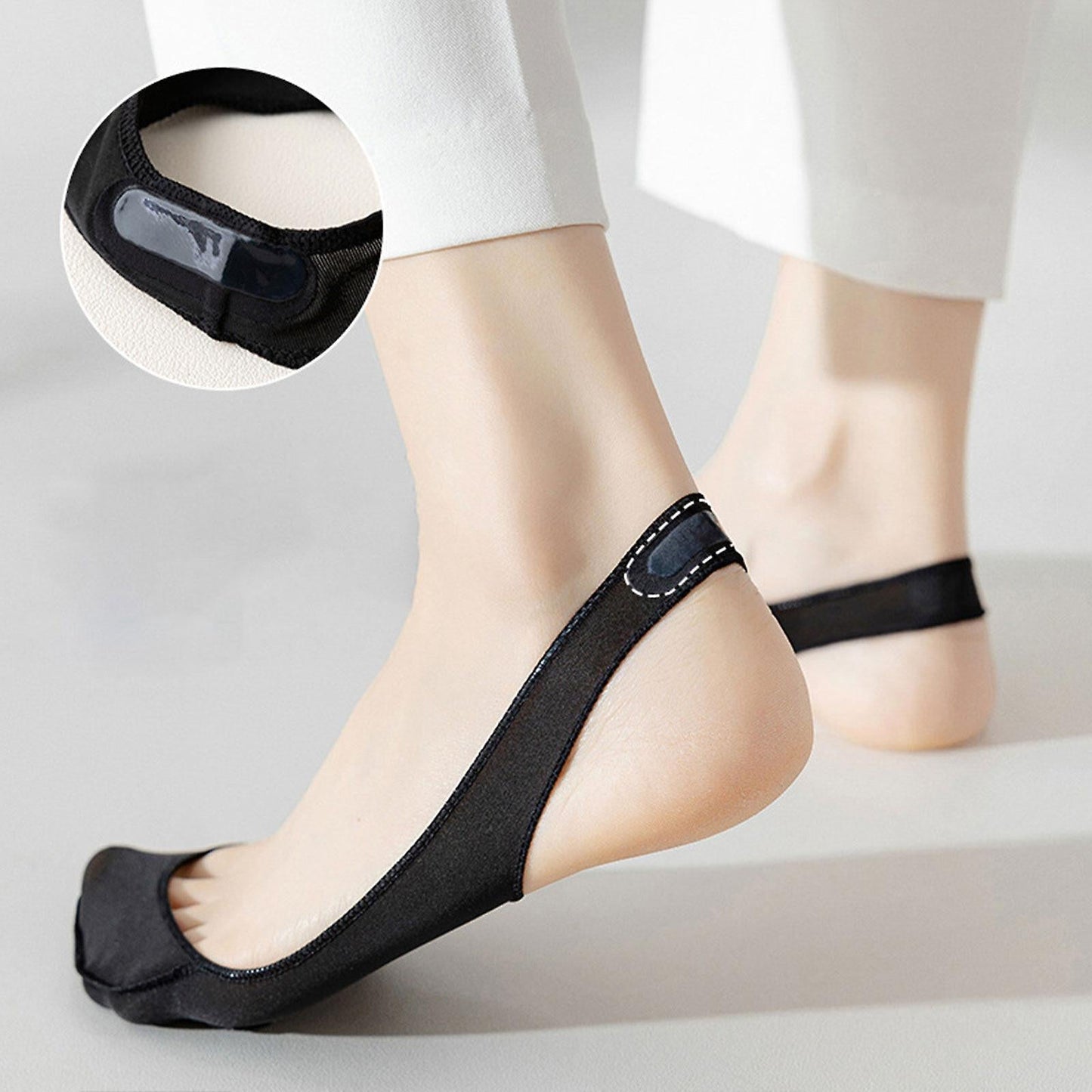 💕Koop 1 paar en krijg 4 paar🌷Antislip onzichtbare siliconensokken