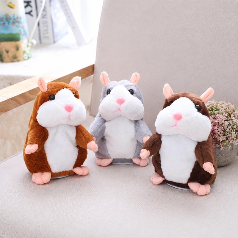 🐹 Nu 50% korting ✨ Pratende pluchen hamster — Herhaalt je stem en knikt met zijn kopje 🎁