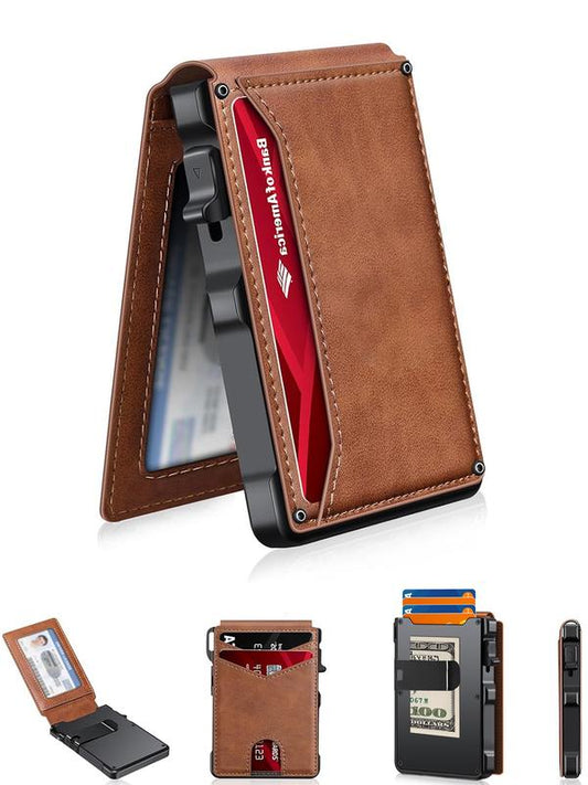 🔥🎁Nieuw binnen: 50% KORTING – Slanke herenportemonnee met RFID