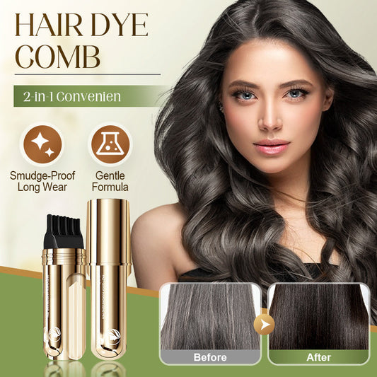 ✨2-in-1 handige haarverfkam voor grijs haar🌿