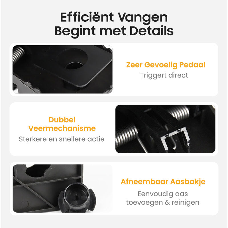 🔥Hete verkoop 50% korting🔥Herbruikbare rattenval met zeer gevoelige trekker