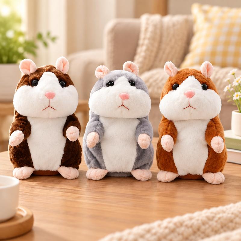🐹 Nu 50% korting ✨ Pratende pluchen hamster — Herhaalt je stem en knikt met zijn kopje 🎁