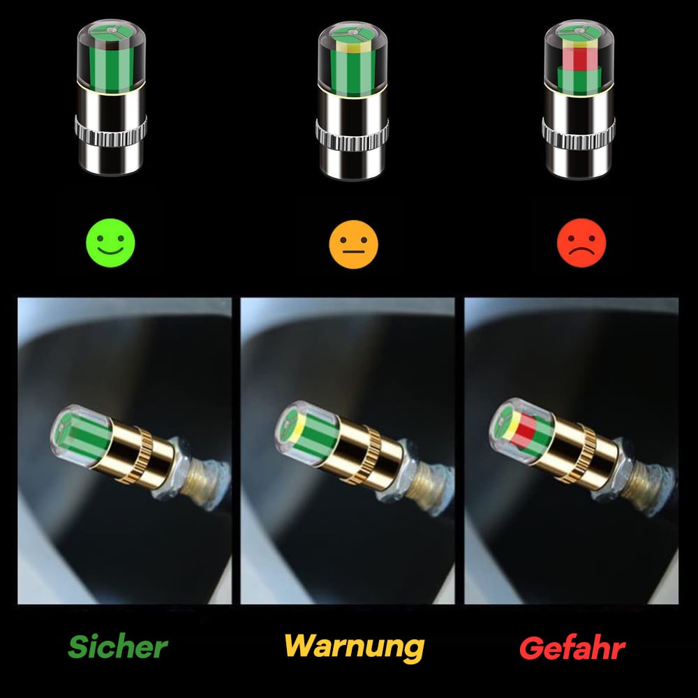 🚗💨 50% KORTING! Nooit meer gokken of je banden te zacht zijn – deze ventieldopjes met drukmeter tonen in één oogopslag groen, geel of rood. Veiliger rijden, minder slijtage, geen gedoe!