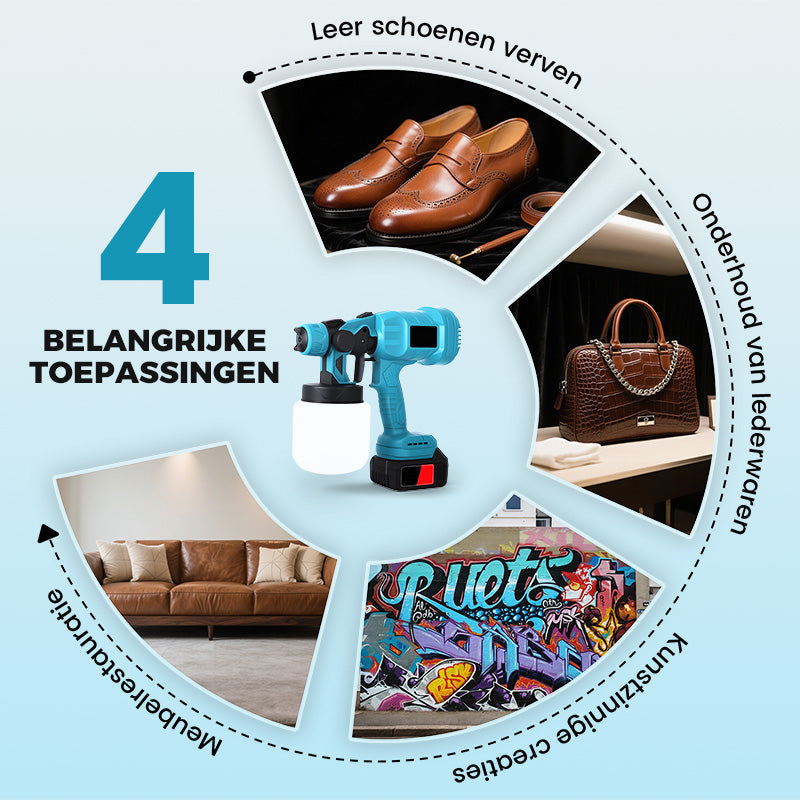 🔥Snoerloze elektrische verfspuit🔥50% korting +Gratis verzending💥