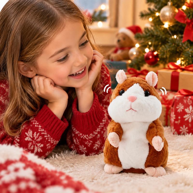 🐹 Nu 50% korting ✨ Pratende pluchen hamster — Herhaalt je stem en knikt met zijn kopje 🎁