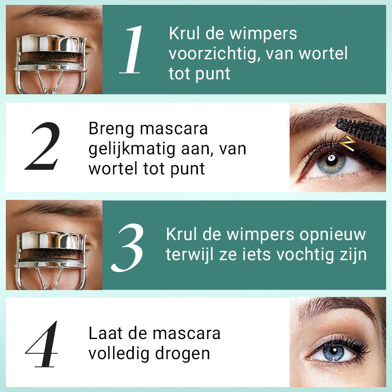 ⏰🎁Waterdichte en zweetbestendige verlengende en krullende mascara