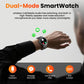 Militaire smartwatch voor heren met een 1000 mAh-batterij, 1,91 inch AMOLED-scherm, LED-zaklamp / 5 ATM waterdicht fitnesshorloge met telefoonfunctie, meer dan 110 sportmodi / hartslag / slaapmonitor / SpO2, iOS/Android
