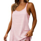 Gestreepte tankini-jurk voor dames met zakken