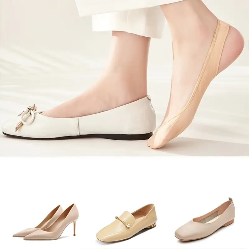 💕Koop 1 paar en krijg 4 paar🌷Antislip onzichtbare siliconensokken