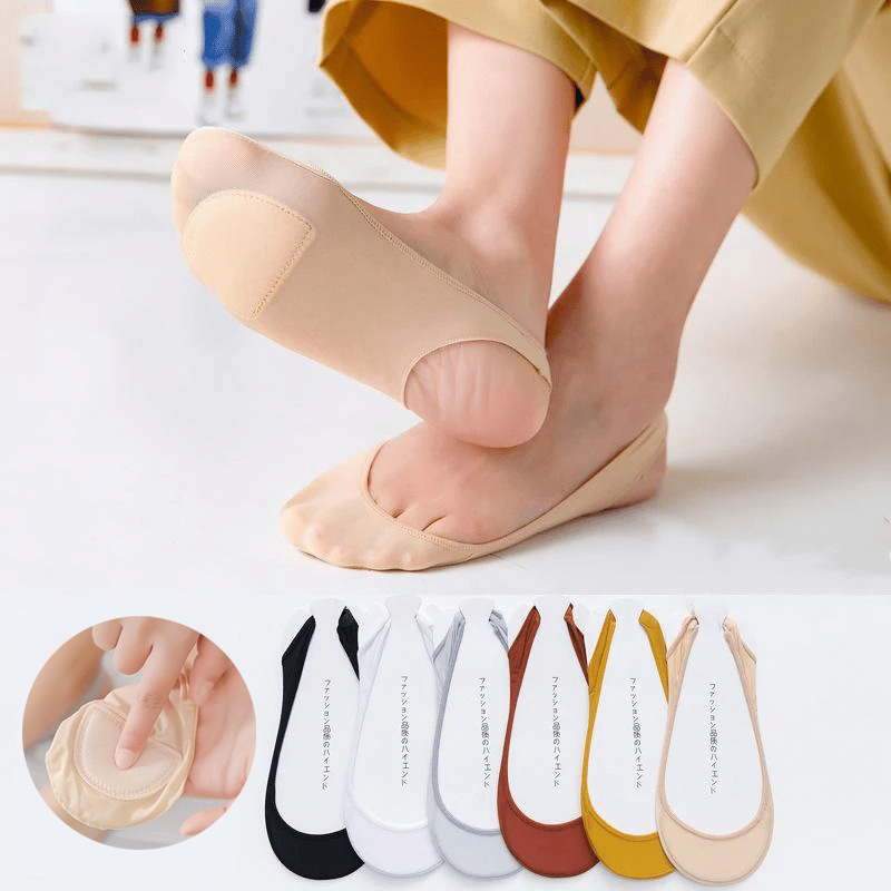 💕Koop 1 paar en krijg 4 paar🌷Antislip onzichtbare siliconensokken