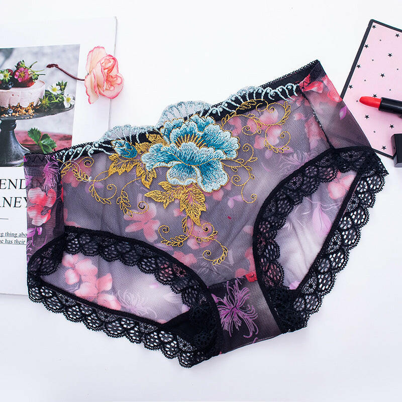 🔥Koop 7 en krijg 7 gratis🔥Sexy kanten naadloze slipjes met middelhoge taille in grote maten