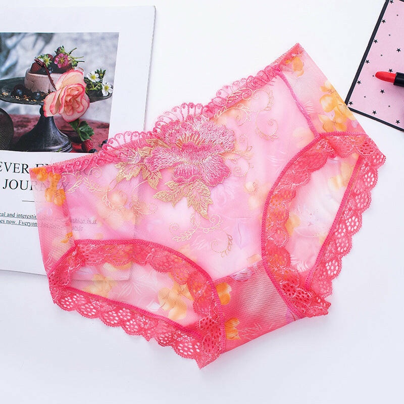 🔥Koop 7 en krijg 7 gratis🔥Sexy kanten naadloze slipjes met middelhoge taille in grote maten
