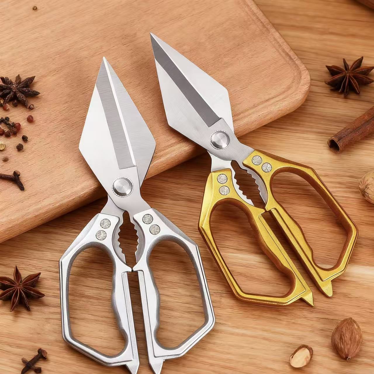 ✂️ De Enige Keukenschaar Die Je Nodig Hebt – Snijdt Kip, Kruiden, Verpakkingen & Noten