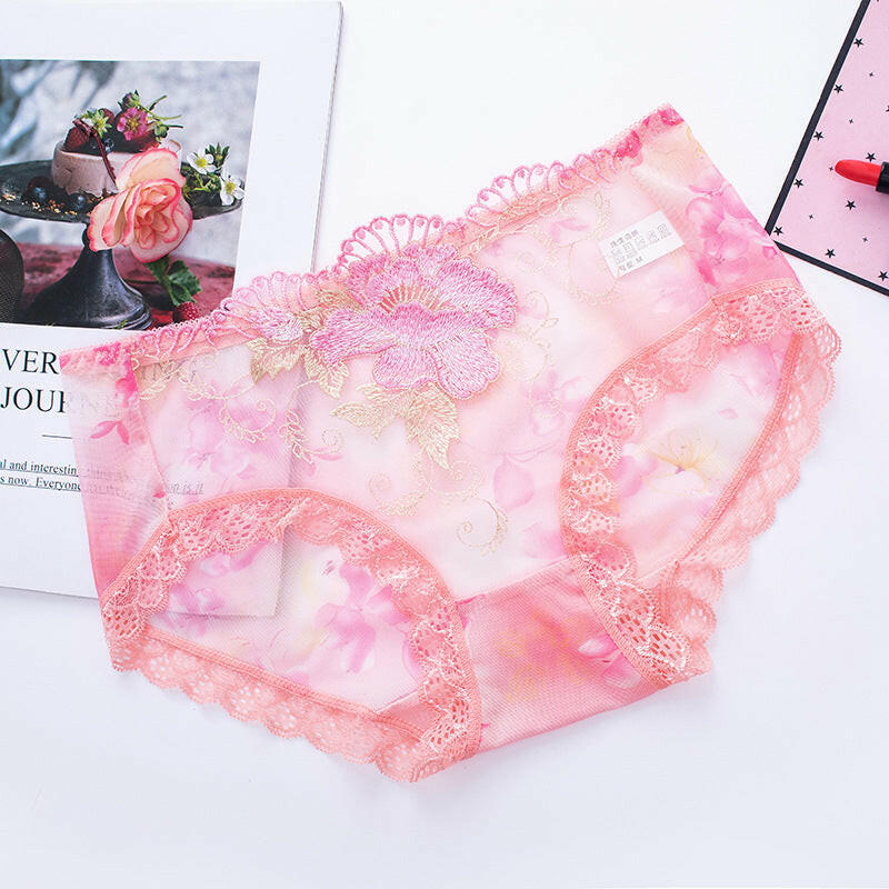 🔥Koop 7 en krijg 7 gratis🔥Sexy kanten naadloze slipjes met middelhoge taille in grote maten