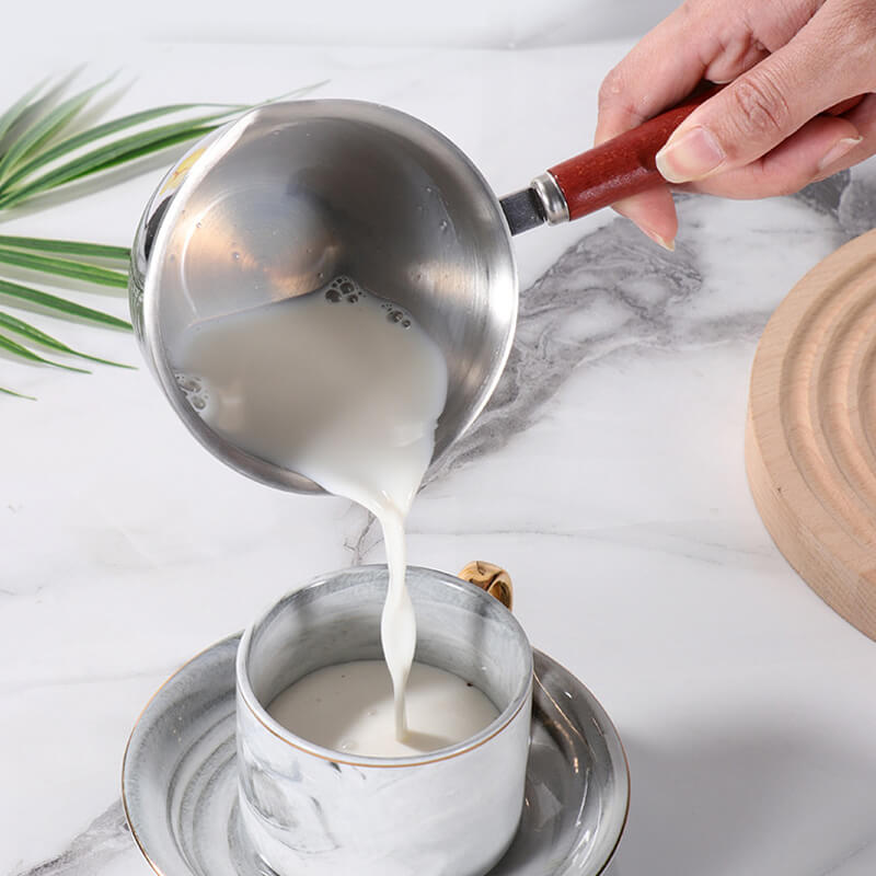 🍯Mini-pan van roestvrij staal 304 – Ideaal voor boter, melk en koffie!🍯