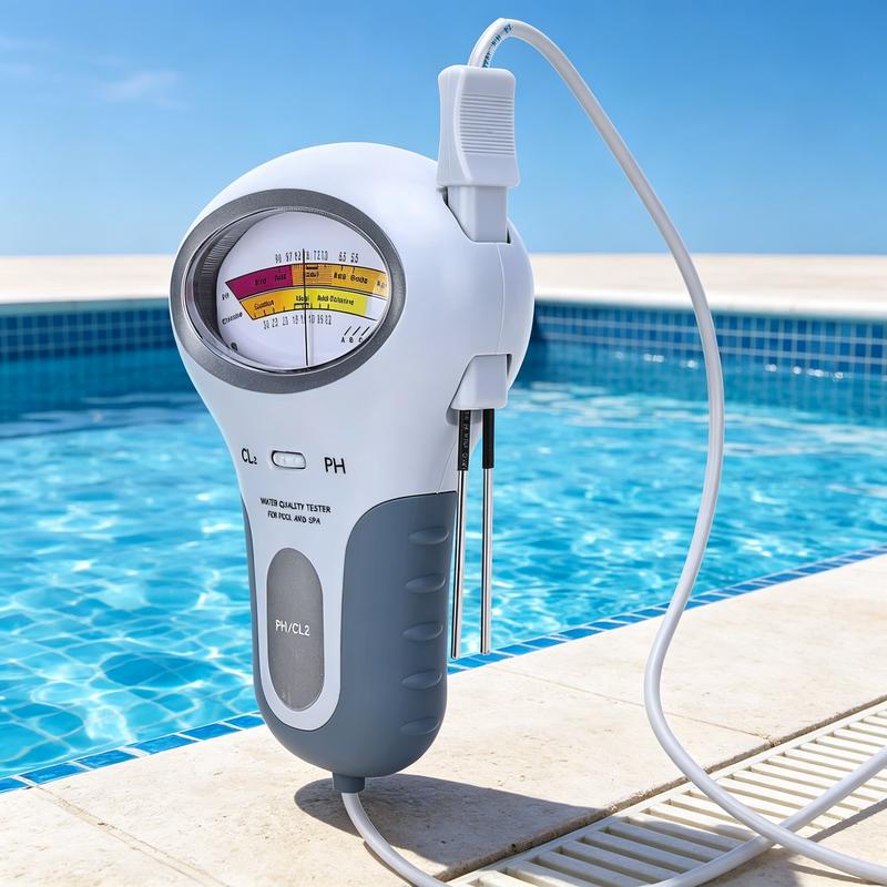 🏊‍♂️Stop met gokken of je chloor nog werkt! Deze digitale tester meet pH en chloor in één duik – voorkom bacteriën, algen en jeukende huid, en houd je zwembad kristalhelder zonder chemicaliën!