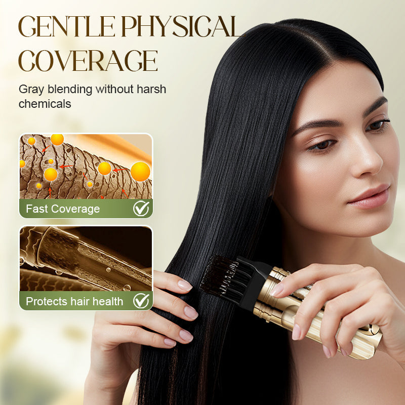 ✨2-in-1 handige haarverfkam voor grijs haar🌿