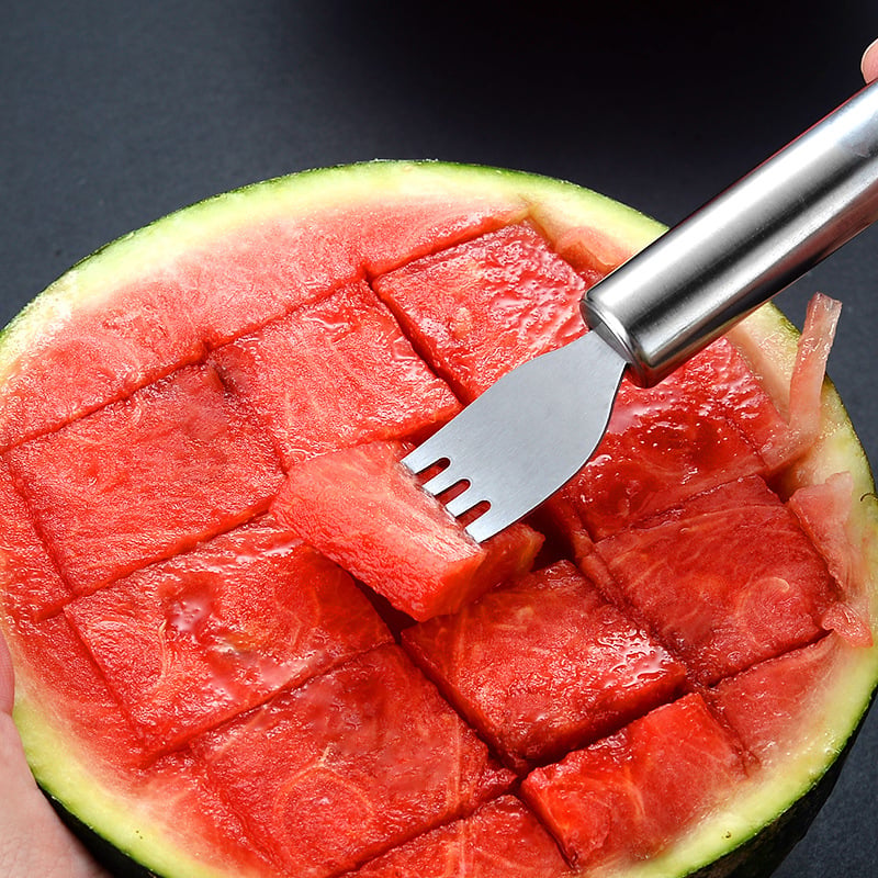 💥HOT SALE: 1 + 1 gratis🔥🍉 Fruit bereiden zonder gedoe✨ 2-in-1 fruitsnijder & vork – voor het snel en eenvoudig serveren van fruit! 🍓