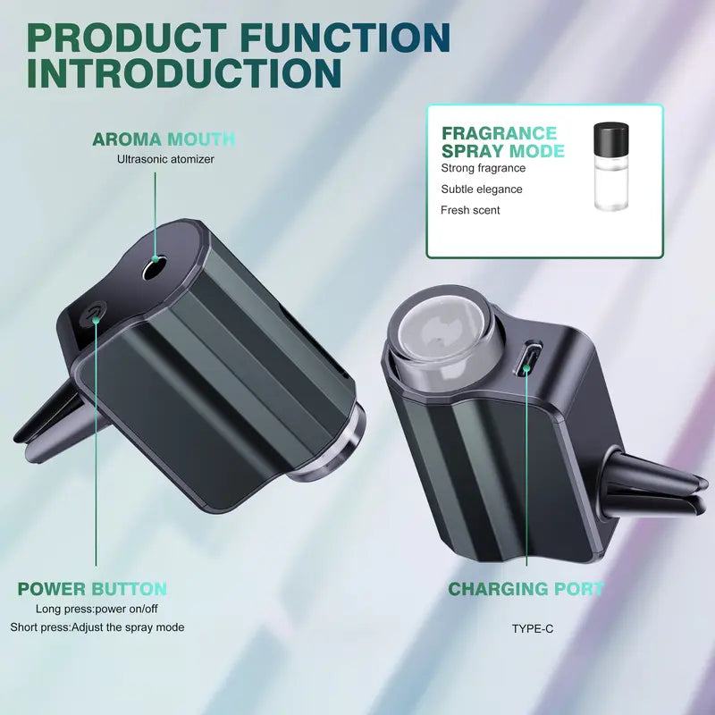 🚗🌿 50% KORTING – Draagbare Auto-Diffuser Zonder Water | Compacte Geurverspreider Voor In De Auto