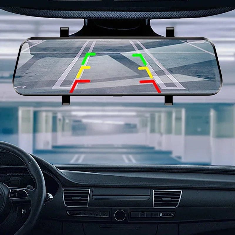 👁️10-inch achteruitrijcamera & dashcam met volledig touchscreen – 1080P HD-nachtzicht, dubbele lens – ideaal voor veilig rijden en parkeren🚗📹